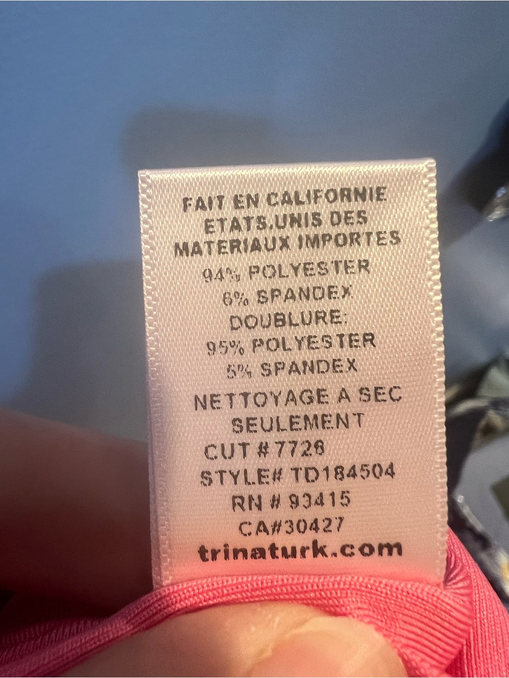 Trina Turk Kelso Pink Pineapple Off-Shoulder Dress size L - Picture 9 of 11